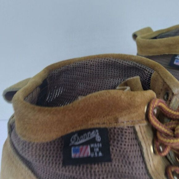Danner USA-Made Vintage Hiking Boot Mesh & Suede Leather Outdoor Adventure Boots - Picture 2 of 4